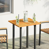 Table Top Ø40X2 Cm Solid Wood Acacia