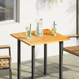 Table Top Ø40X2 Cm Solid Wood Acacia