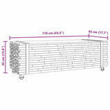 Coffee Table 110X45X35 Cm Solid Wood Teak