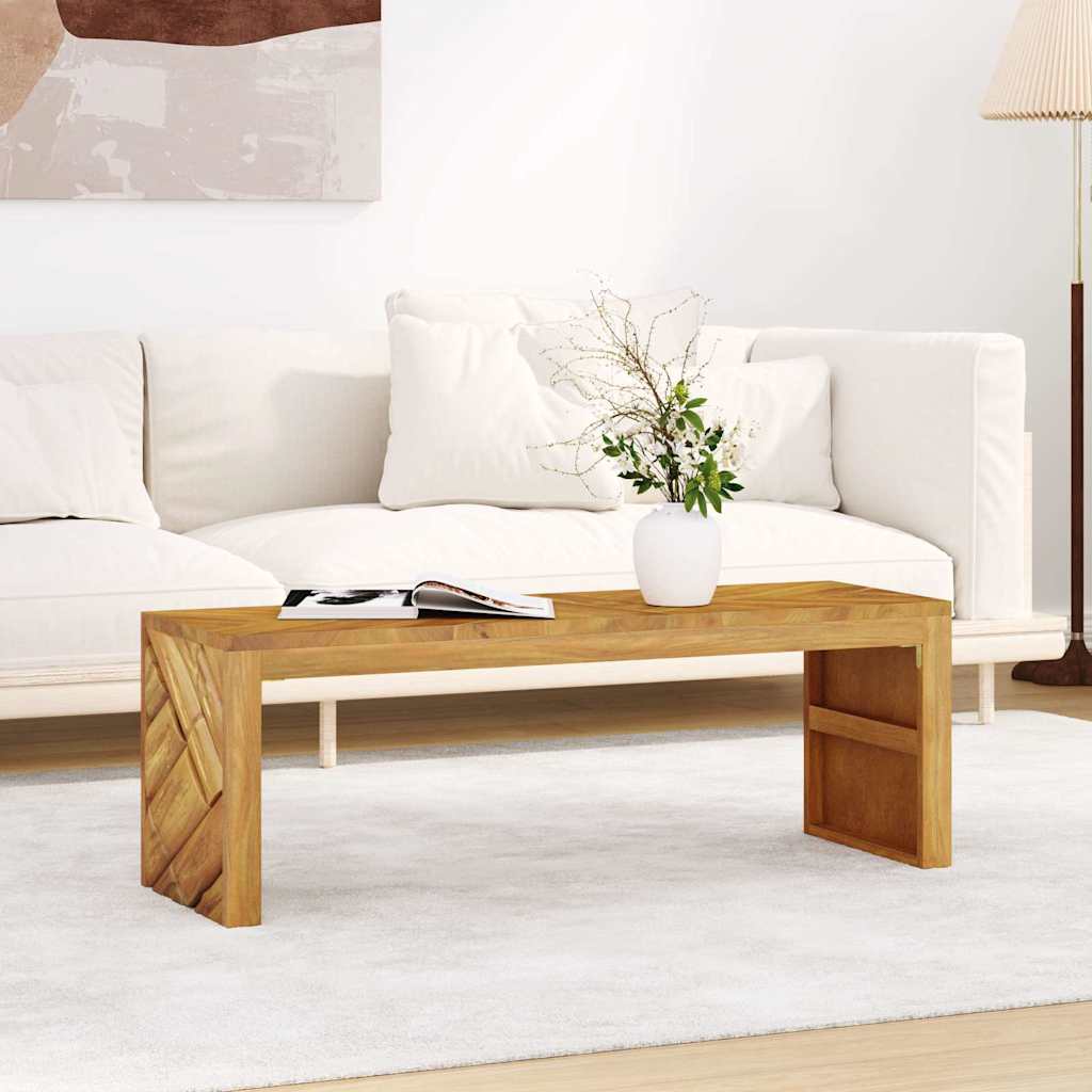 Coffee Table 110X35X38 Cm Solid Wood Teak