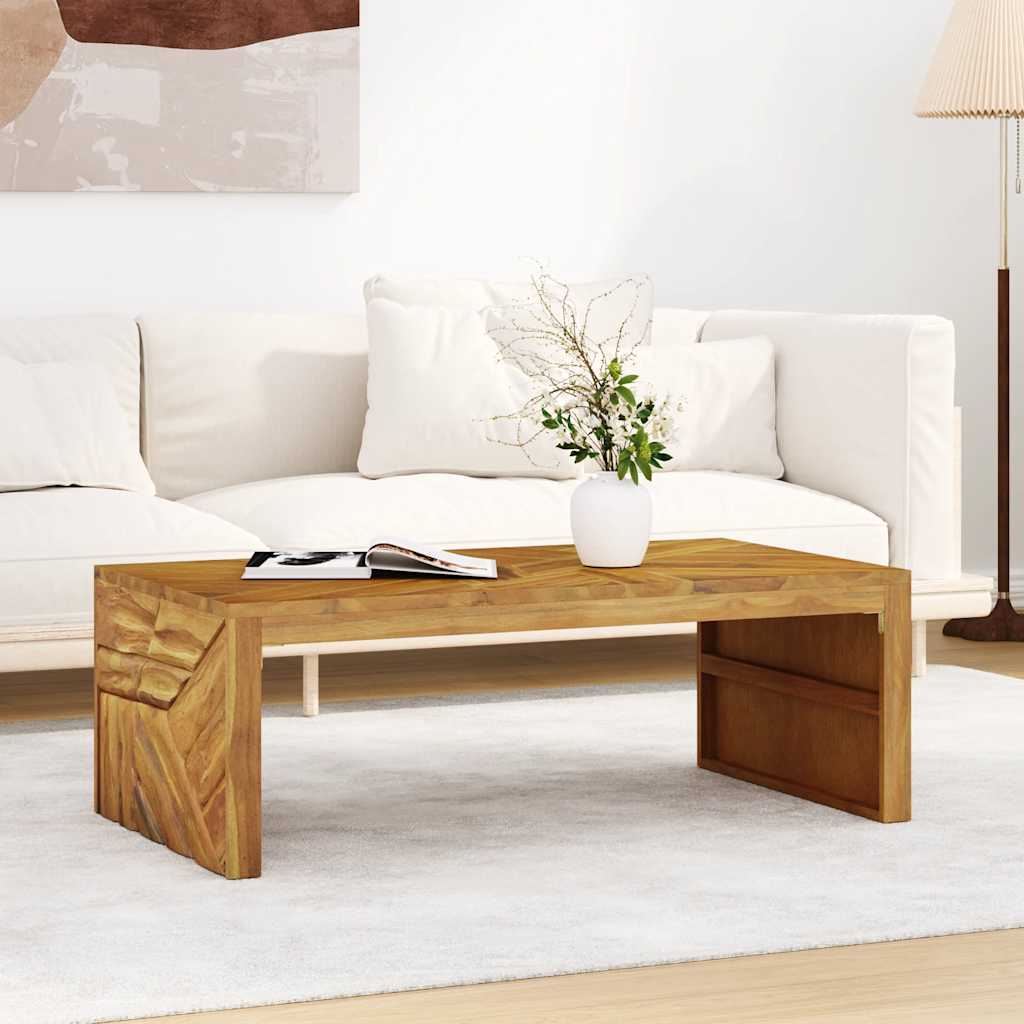 Coffee Table 110X60X38 Cm Solid Wood Teak