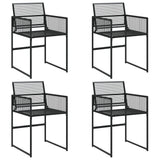 Garden Chairs 4 Pcs Poly Rattan