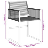 Garden Chairs 4 Pcs Poly Rattan