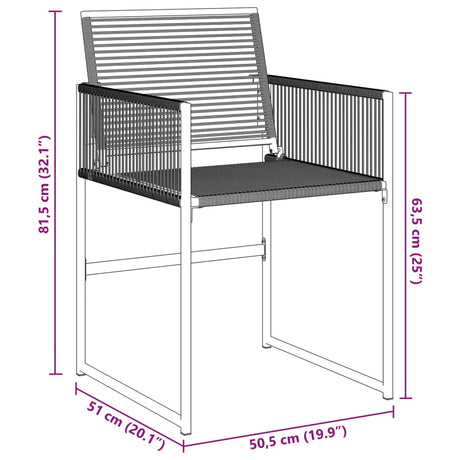 Garden Chairs 4 Pcs Poly Rattan