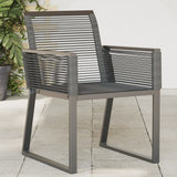 Garden Chairs 4 Pcs Black Poly Rattan