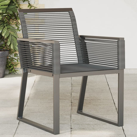 Garden Chairs 4 Pcs Black Poly Rattan