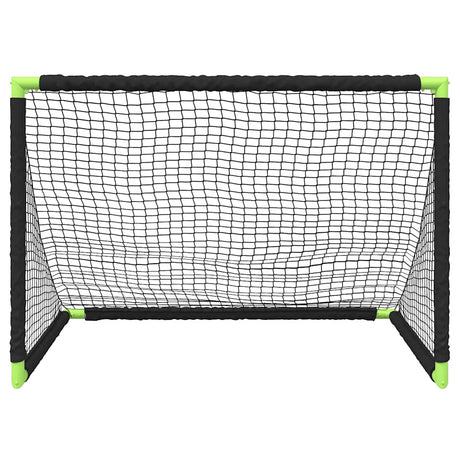 Kids' Football Goal Foldable Black 90X64X64 Cm