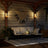 Solar Outdoor Wall Lanterns 4 Pcs