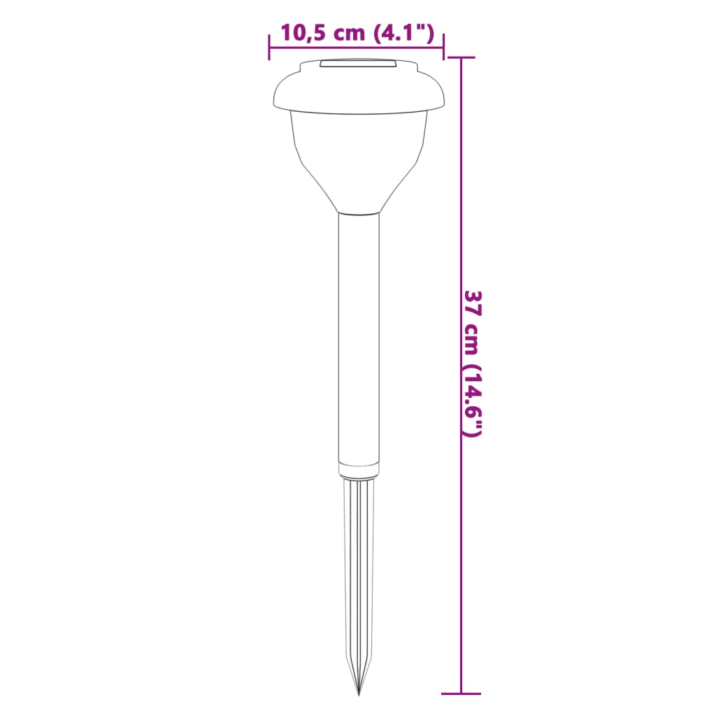 Solar Pathway Lights With Ground Spikes 4 Pcs & Rgb
