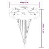 Solar Ground Lights With Ground Spikes Outdoor 12 Pcs Warm White