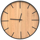Wall Clock Brown Ø39 Cm Iron And Engineered Wood