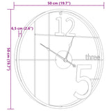 Wall Clock Ø50 Cm Iron