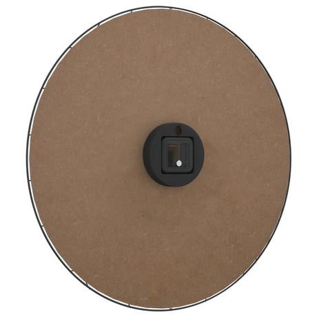 Wall Clock Yellow And Black Ø50 Cm Engineered Wood