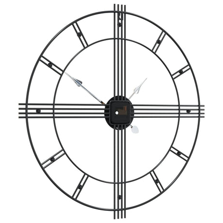 Wall Clock Black Ø60 Cm Iron