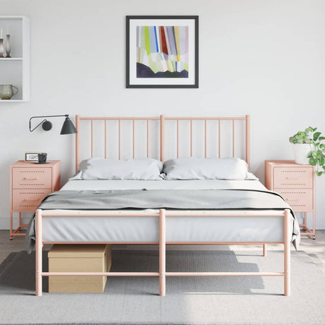 Bedside Cabinets 2 Pcs 36X39X60.5 Cm Steel