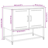Tv Cabinet 68.5X39X60.5 Cm Steel