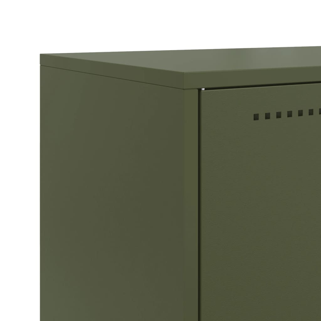 Sideboard Olive 68.5X38.5X123.5 Cm Steel