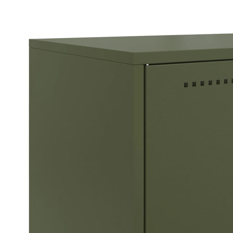 Sideboard Olive 68.5X38.5X123.5 Cm Steel