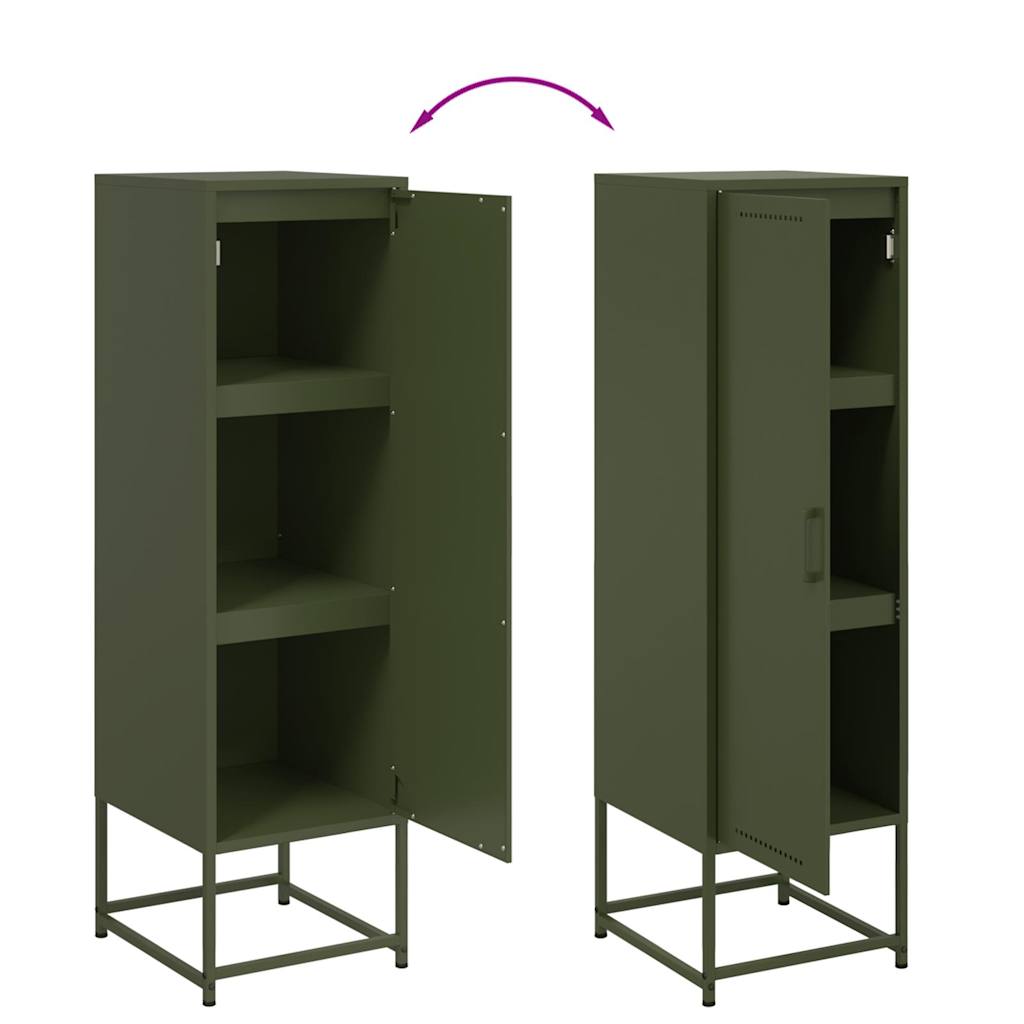 Highboard Olive 36X39X123 Cm Steel