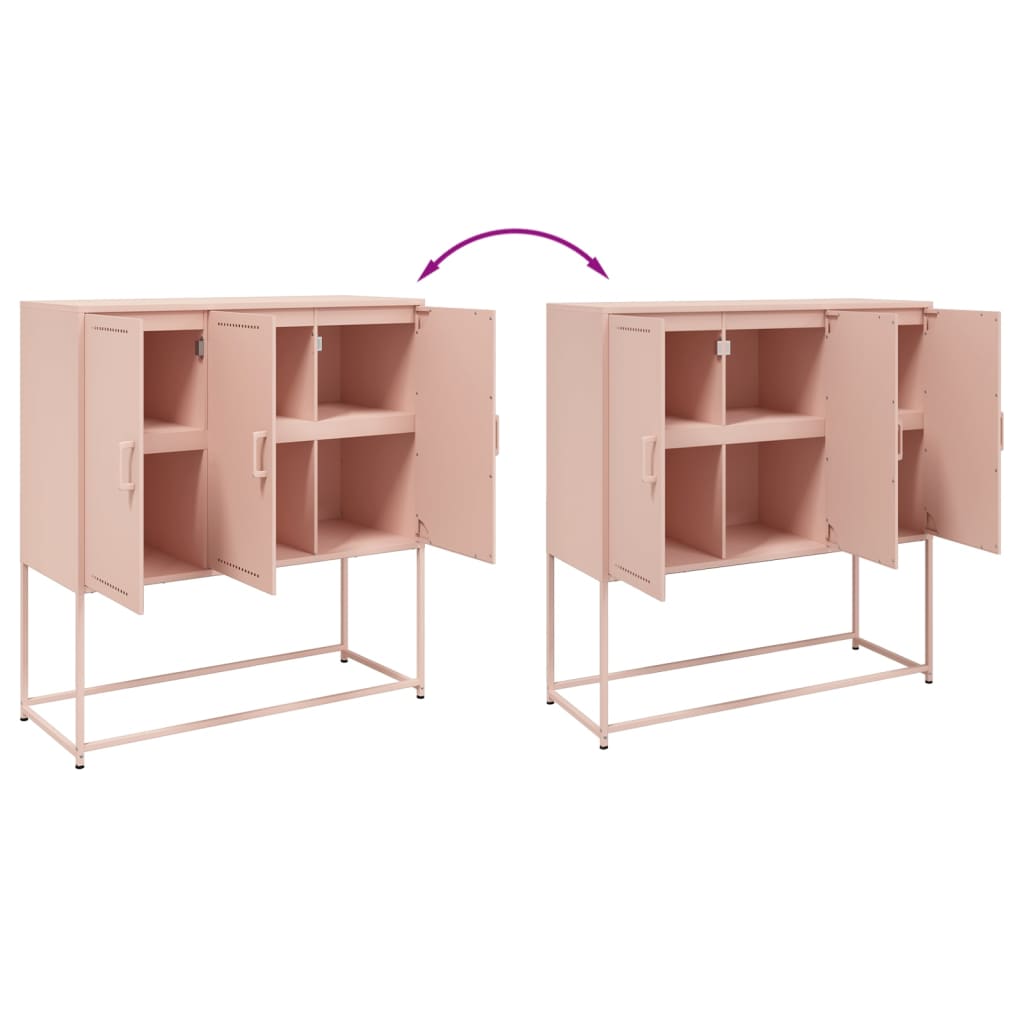 Highboard 100.5X39X107 Cm Steel
