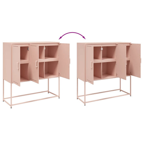 Highboard 100.5X39X107 Cm Steel