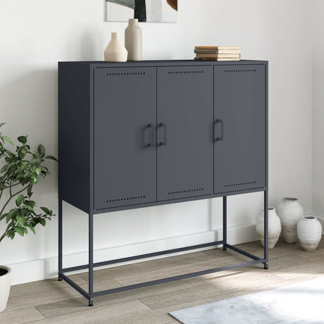 Highboard 100.5X39X107 Cm Steel