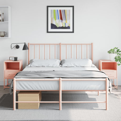 Bedside Cabinets 2 Pcs 36X39X60.5 Cm Steel