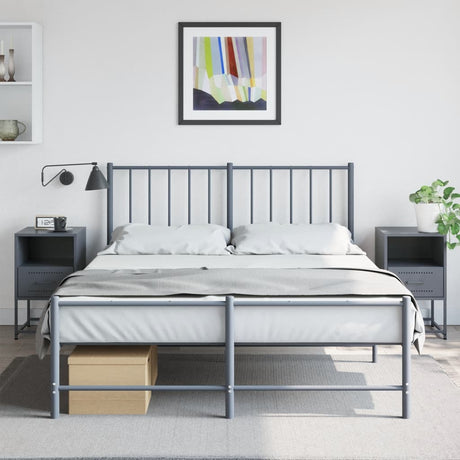 Bedside Cabinets 2 Pcs 36X39X60.5 Cm Steel