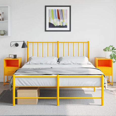 Bedside Cabinets 2 Pcs 36X39X60.5 Cm Steel