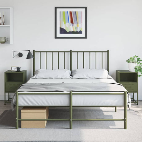 Bedside Cabinets 2 Pcs 36X39X60.5 Cm Steel