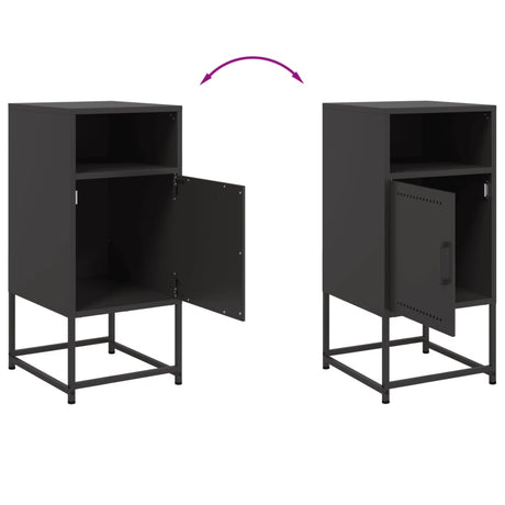 Bedside Cabinet 36X39X78 Cm Steel