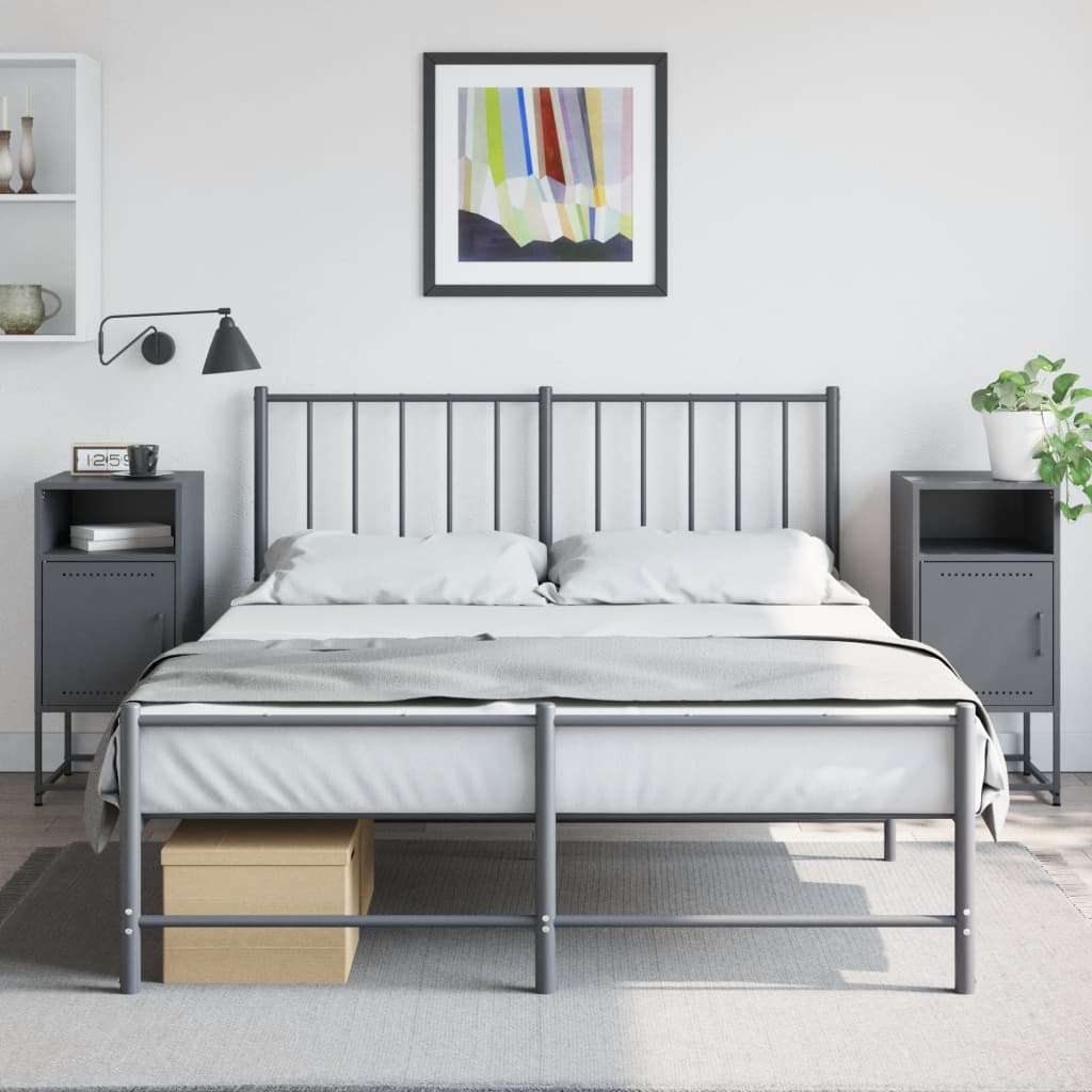 Bedside Cabinet 36X39X78 Cm Steel