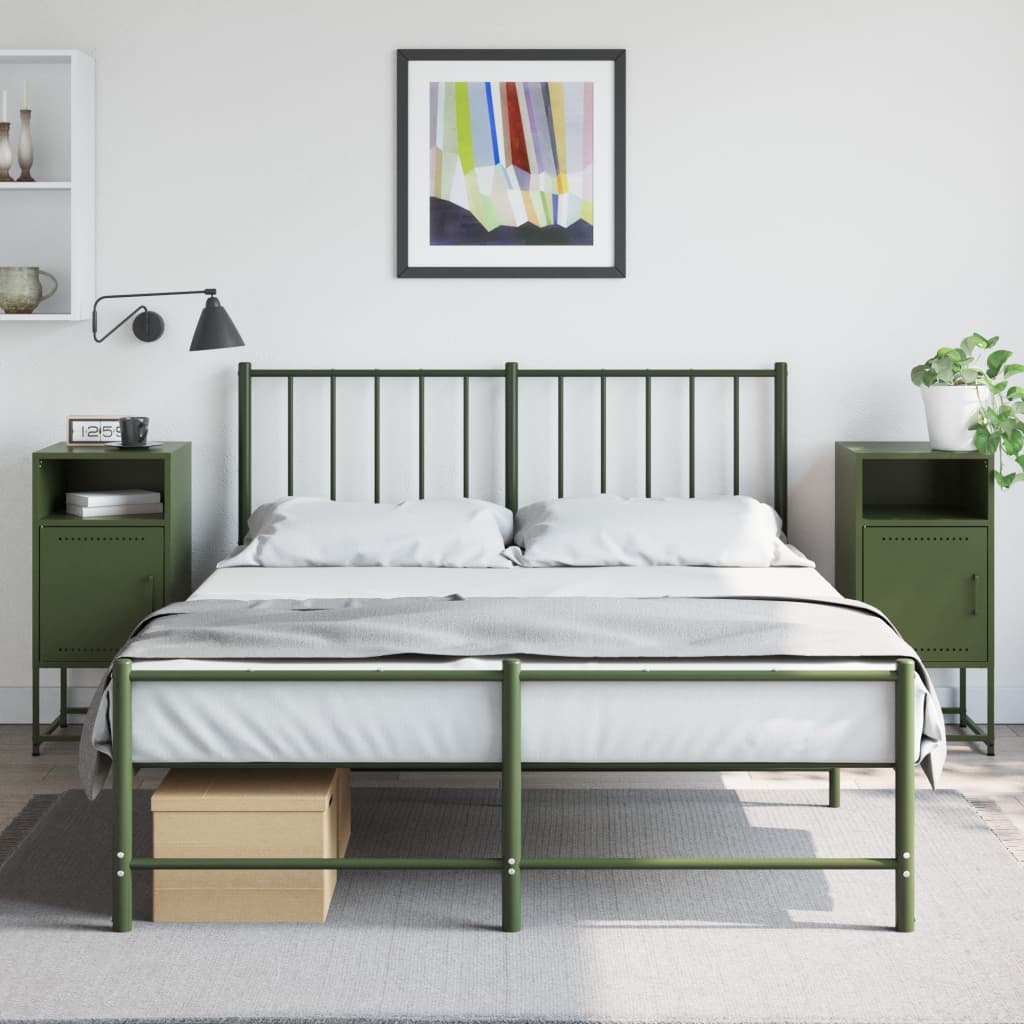 Bedside Cabinet 36X39X78 Cm Steel