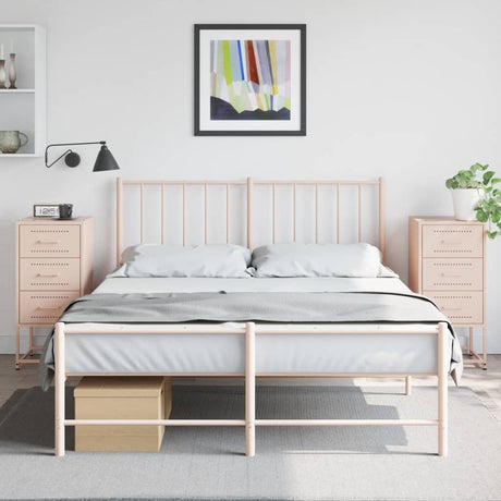 Bedside Cabinets 2 Pcs 36X39X78 Cm Steel