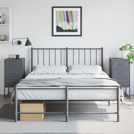 Bedside Cabinets 2 Pcs 36X39X78 Cm Steel