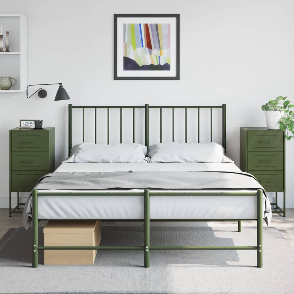 Bedside Cabinets 2 Pcs 36X39X78 Cm Steel