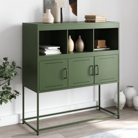Sideboard Olive 100.5X39X107 Cm Steel