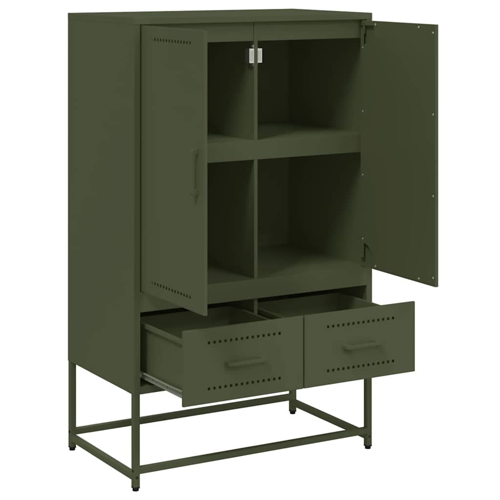 Highboard Olive 68X39X111.5 Cm Steel