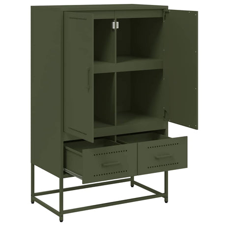 Highboard Olive 68X39X111.5 Cm Steel