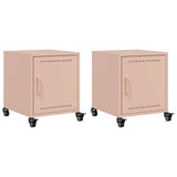 Bedside Cabinets 2 Pcs 36X39X43.5 Cm Steel