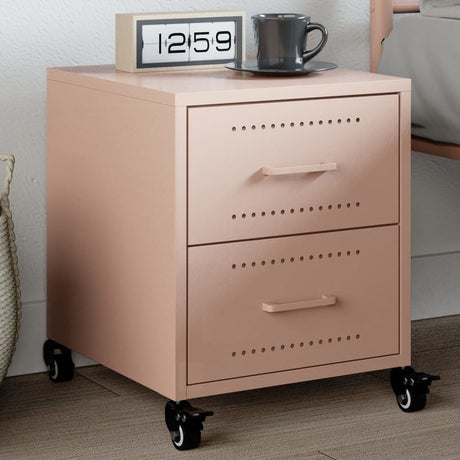 Bedside Cabinets 2 Pcs 36X39X43.5 Cm Steel