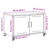 Tv Cabinet 68X39X43.5 Cm Steel