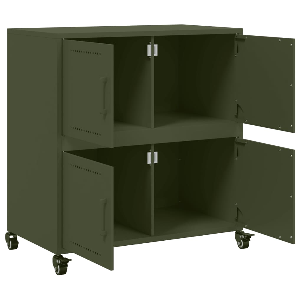 Sideboard Olive 68X39X72 Cm Steel