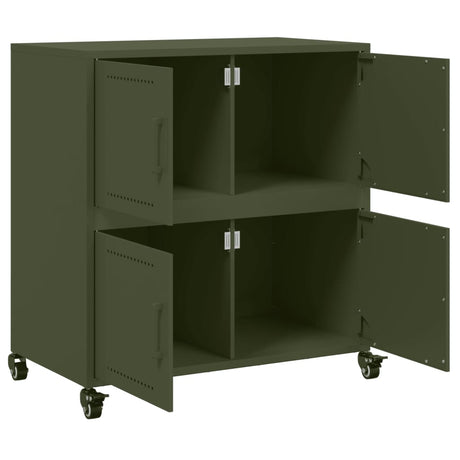 Sideboard Olive 68X39X72 Cm Steel