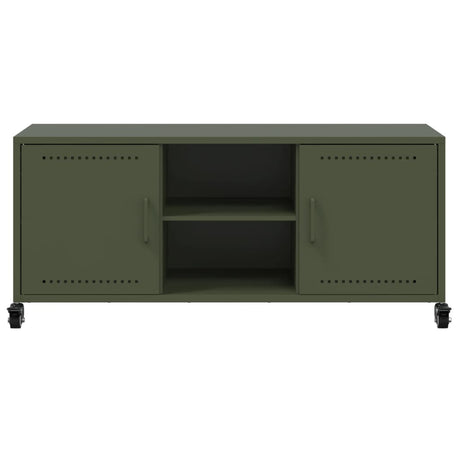 Tv Cabinet Olive 100.5X39X43.5 Cm Steel
