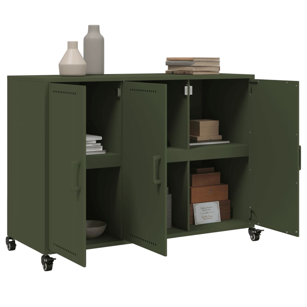 Sideboard Olive 100.5X39X72 Cm Steel