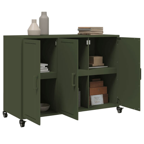 Sideboard Olive 100.5X39X72 Cm Steel