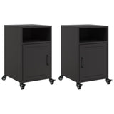 Bedside Cabinets 2 Pcs 36X39X59 Cm Steel