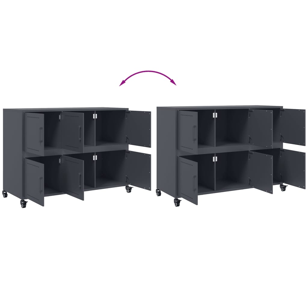 Sideboard 100.5X39X72 Cm Steel