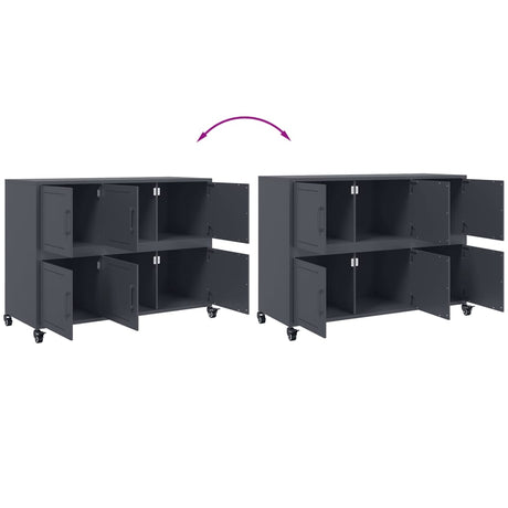 Sideboard 100.5X39X72 Cm Steel